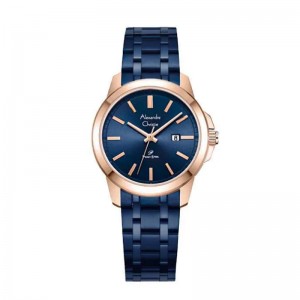 Alexandre Christie AC 1017 Rosegold Blue Lady LDBURBU